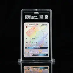 RANK #1 TAG 10 Pokemon TCG Umbreon GX Sun & Moon 154/149 Holo Secret Rare - Image 1