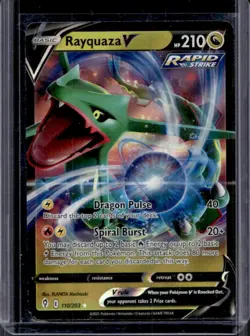 2021 Pokemon SWSH Evolving Skies Rayquaza V #110/203 - Image 1