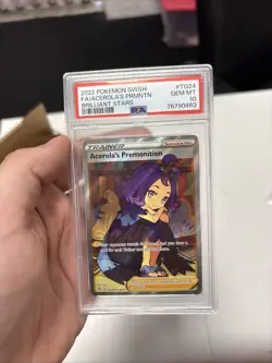 Pokemon 2022 Acerola's Premonition TG24 Full Art Brilliant Stars GEM MINT PSA 10 - Image 3