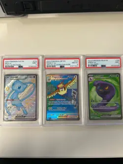 2024 POKEMON PAF EN-PALDEAN FATES SHINY ULTRA RARE #216 MEW EX PSA 9 - Image 1