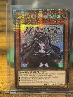 Yu-Gi-Oh! Ghost Belle & Haunted Mansion STAMPED STARLIGHT RARE RA05-EN092 - Image 1