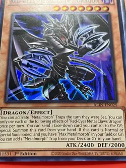 3x Red-Eyes Metal Claws Dragon + 3x Metal ILLusionist | NM | 1st Ed | YuGiOh! - Image 2