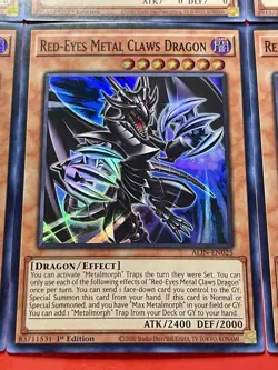 3x Red-Eyes Metal Claws Dragon + 3x Metal ILLusionist | NM | 1st Ed | YuGiOh! - Image 5