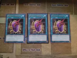 YUGIOH 3X DRAGON'S MIRROR MAGO-EN142 RARE 1ST ED NM - Image 1