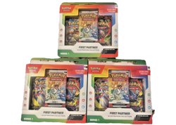 Pokemon First Partner Illustration Collection Series 1 - Lot of 3 Sealed Boxes - Image 1