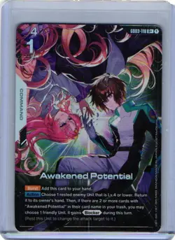 ENGLISH Gundam Card Game Awakened Potential GD03-118 R+ Alt Art Foil - Image 1