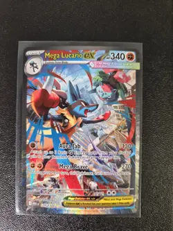 Pokemon Mega Lucario EX TCG Ultra Rare Holo Card 179/132 MINT - Image 2