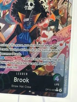 Bandai Brook Leader OP15 Alternate Art OP15-022 One Piece Card - Image 5