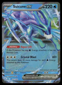 Suicune ex Holo Classic Collection Trading Card Game Classic 010/034 NM Pokemon - Image 1