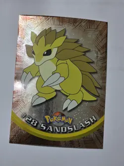 Sandslash #28 1999 Topps Pokemon Card TV Animation - Image 1