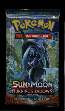 Pokemon TCG: Sun & Moon-Burning Shadows Booster Pack (10 Cards) Tapu Fini Art - Image 3