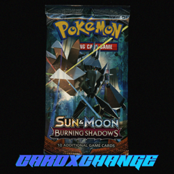 Pokemon TCG: Sun & Moon-Burning Shadows Booster Pack (10 Cards) Necrozma Artwork - Image 1