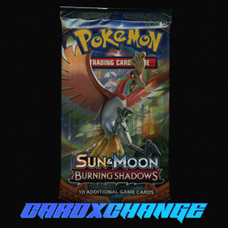 Pokemon TCG: Sun & Moon-Burning Shadows Booster Pack (10 Cards) Ho-oh Artwork - Image 1