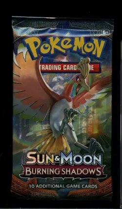 Pokemon TCG: Sun & Moon-Burning Shadows Booster Pack (10 Cards) Ho-oh Artwork - Image 2