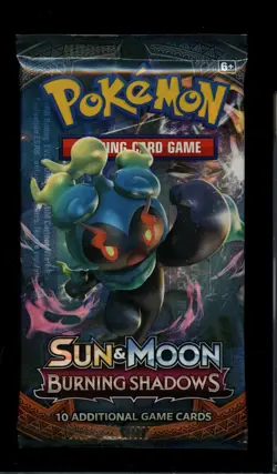 Pokemon TCG: Sun & Moon-Burning Shadows Booster Pack (10 Cards) Marshadow Art - Image 2