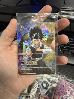 Union Arena Card Game Winner Card Hiei 081 Foil English - Image 1