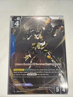 Unicorn Gundam 02 Banshee (Destroy Mode) (LR+) GD01-003 - Gundam TCG Card Game - Image 4