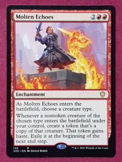 Magic The Gathering COMMANDER INNISTRAD CRIMSON VOW MOLTEN ECHOES red card MTG - Image 1