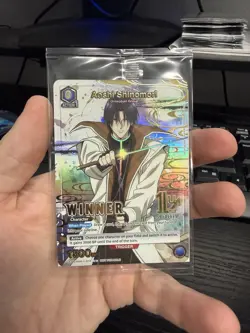 Aoshi Shinomori (014) (Winner) - Union Arena Promotion Card Sealed - Image 1