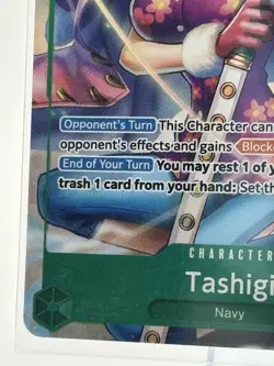 Bandai One Piece CCG Tashigi EB03-018 Heroines Super Rare Blocker Foil Card - Image 5