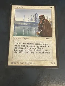 Abu Jafar Arabian Nights Mtg Magic: The Gathering Card LP - Image 1