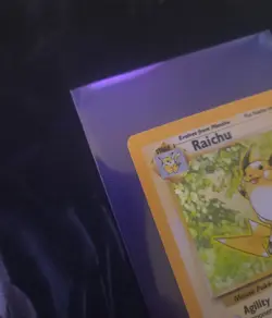 Pokemon Base Set Raichu Holo Rare TCG Card Moderately Played - Image 5