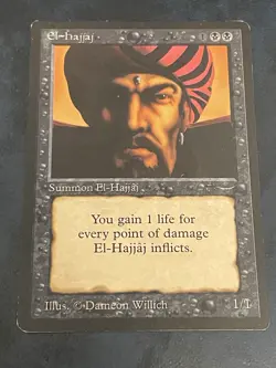 El-Hajjaj Arabian Nights Mtg Magic The Gathering Card LP - Image 1