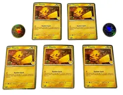 5 Pokemon TCG Pikachu promo cards 2026 Pokemon Day + 2 coins English - Image 1