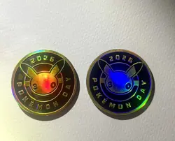 5 Pokemon TCG Pikachu promo cards 2026 Pokemon Day + 2 coins English - Image 3