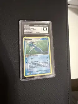 Pokemon TCG Vaporeon POP Series 3 Rare Cosmos Holo CGC 8.5 006/017 2006 Card - Image 1