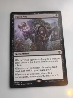 MTG Waste Not Commander 2016 Regular NM x1 - Image 1
