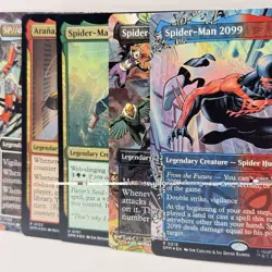 Lot of 5 MTG FOIL Universes Beyond: Spider-man 2099 Peni India Arana Noir - Image 1