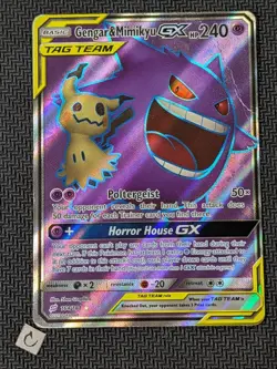 Gengar & Mimikyu GX 164/181 - Team Up Full Art Tag Team Pokemon TCG DMG - Image 1