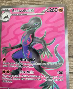 Pokemon Full Art Lot Of 2 Cards - Yveltal ex & Salazzle ex Full Art - Clean - Image 2