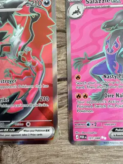 Pokemon Full Art Lot Of 2 Cards - Yveltal ex & Salazzle ex Full Art - Clean - Image 4