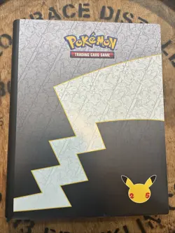 Pokemon TCG Celebrations 25th Anniversary Binder Pikachu Standard Black Yellow - Image 1