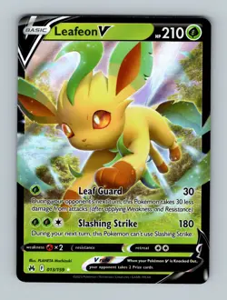 Leafeon V 013/159 Ultra Rare Crown Zenith Pokemon TCG NM C1 - Image 1