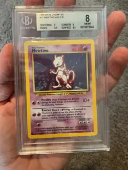 Pokemon Mewtwo Base Set 10/102 Holo 1999-2000 Wizards Base Set - Image 1