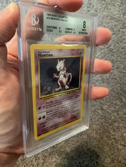 Pokemon Mewtwo Base Set 10/102 Holo 1999-2000 Wizards Base Set - Image 2