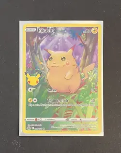 Pokemon TCG Pikachu 005/025 Celebrations Holo LP - Image 4