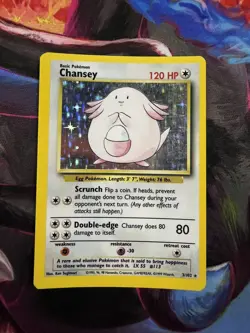 Pokemon TCG Base Set Chansey Holo #003/102 MP - Image 1