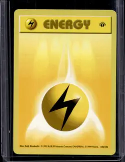 1999 Pokemon 1st Edition Lightning Energy #100/102 - Image 1