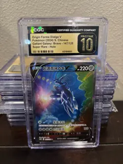 Pokemon Origin Forme Dialga V Super Rare Holo CGC 10 Pristine Chinese 147/128 - Image 1