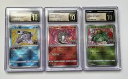 CGC Pristine 10 Radiant Charizard, Blastoise, Venusaur Pokemon GO Holo Lot - Image 1
