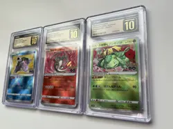 CGC Pristine 10 Radiant Charizard, Blastoise, Venusaur Pokemon GO Holo Lot - Image 3