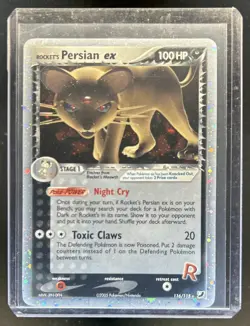 2005 Pokemon EX Unseen Forces Rocket's Persian #116/115 - Image 1