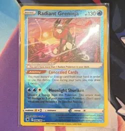 Pokemon TCG Radiant Greninja 046/189 Astral Radiance Radiant Rare Holo - Image 1