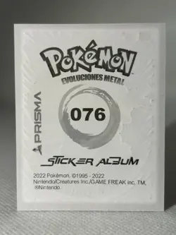 GOLEM PRISMA STICKER 2022 - EVOLUCIONES - POKEMON ( PSA , CGC , BGS , TAG ) - Image 2