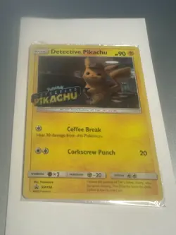 Detective Pikachu - SM190 - Pokemon Sun & Moon Promo SEALED Stamped Movie NM - Image 1