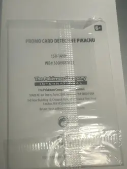 Detective Pikachu - SM190 - Pokemon Sun & Moon Promo SEALED Stamped Movie NM - Image 2